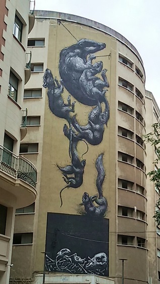 Roa Street Art Rats, MAUS Project SOHO, Street Art Malaga