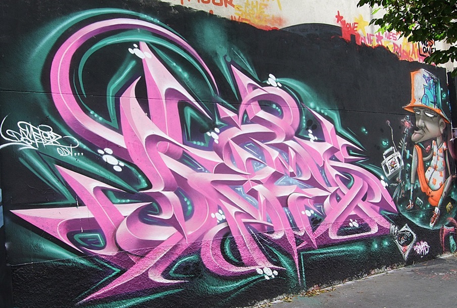 Hip Hop Graffiti Street Art Paris Belleville