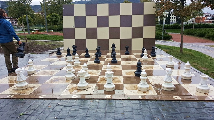 Georgia Tbilisi Chess At Rikhe Park; Travel Tbilisi