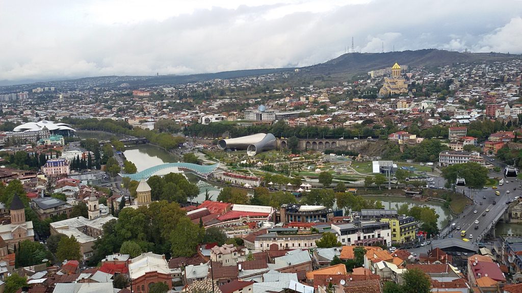 Georgia panorama view; Travel Tbilisi