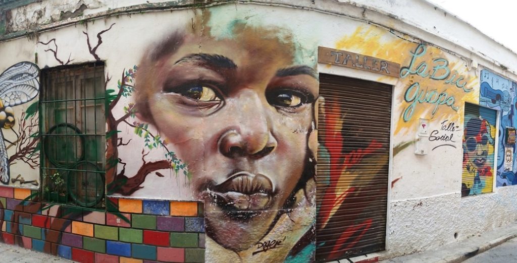 Black Girl Street Art, MAUS Project SOHO, Street Art Malaga Lagunillas