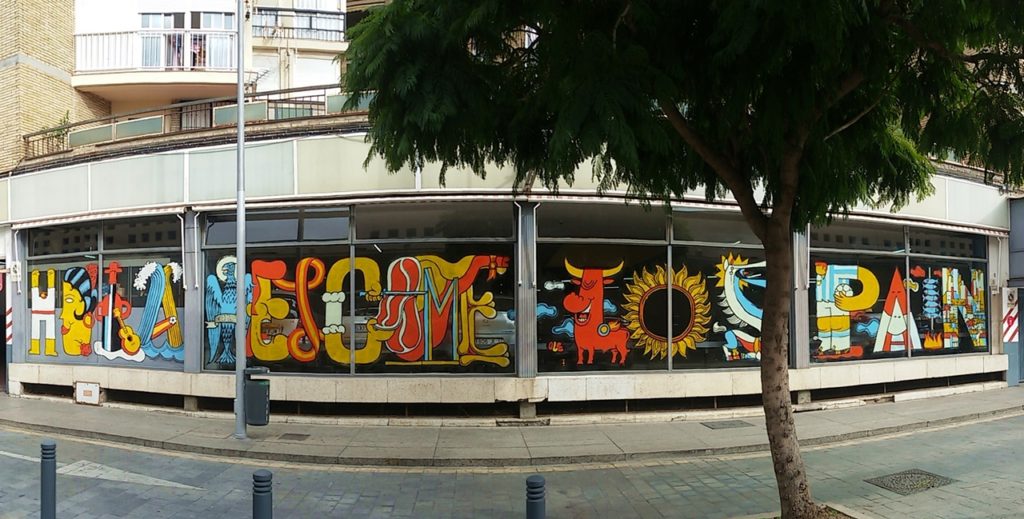 Andi Rivas Street Art, MAUS Project SOHO, Street Art Malaga