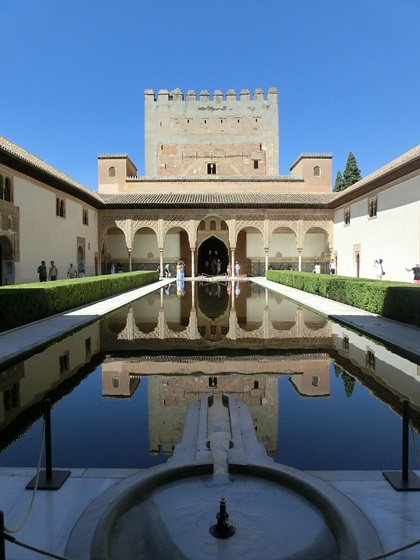 Travel Granada Alhambra • Comares Palace Court of the Myrtles
