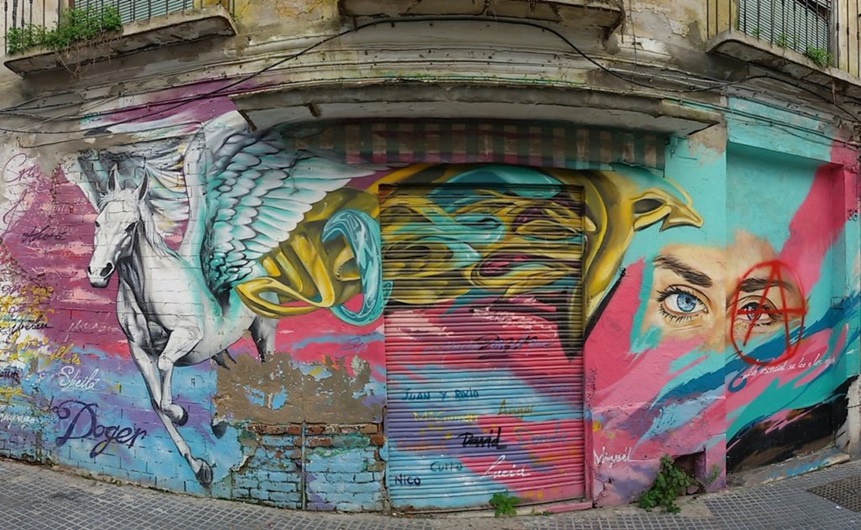 Pegasus Street Art, MAUS Project SOHO, Street Art Malaga Lagunillas
