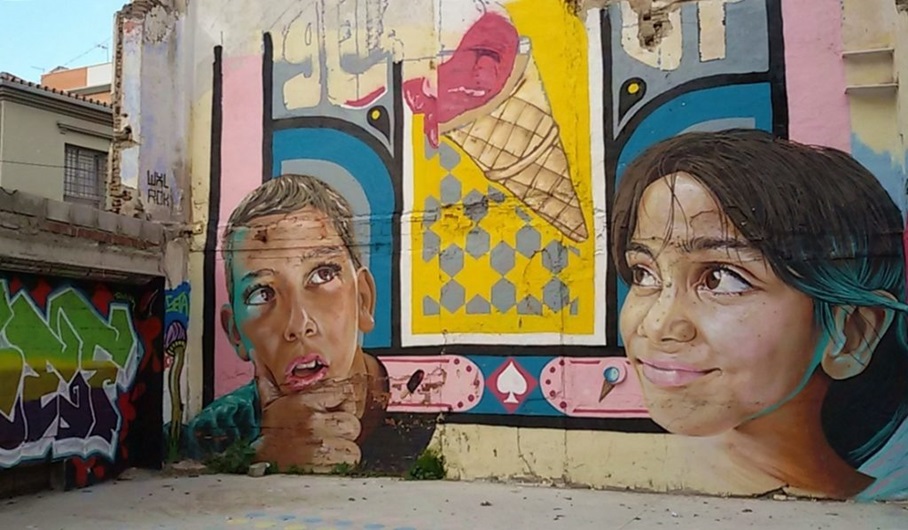 Kids Street Art, MAUS Project SOHO, Street Art Malaga Lagunillas