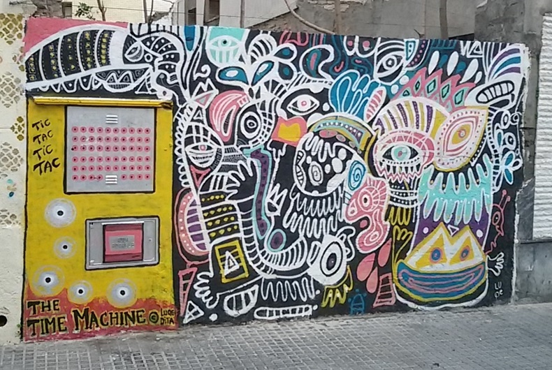 Time Machine Street Art, MAUS Project SOHO, Street Art Malaga Lagunillas