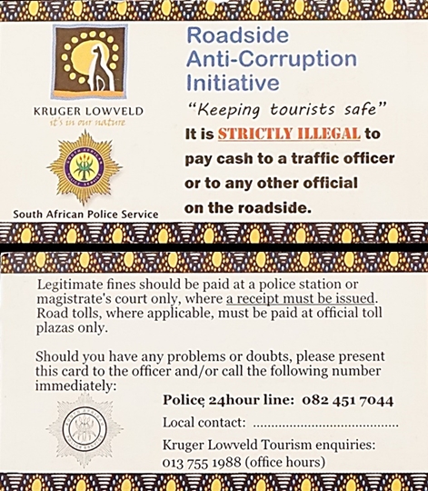 Getting around South Africa anti corruption